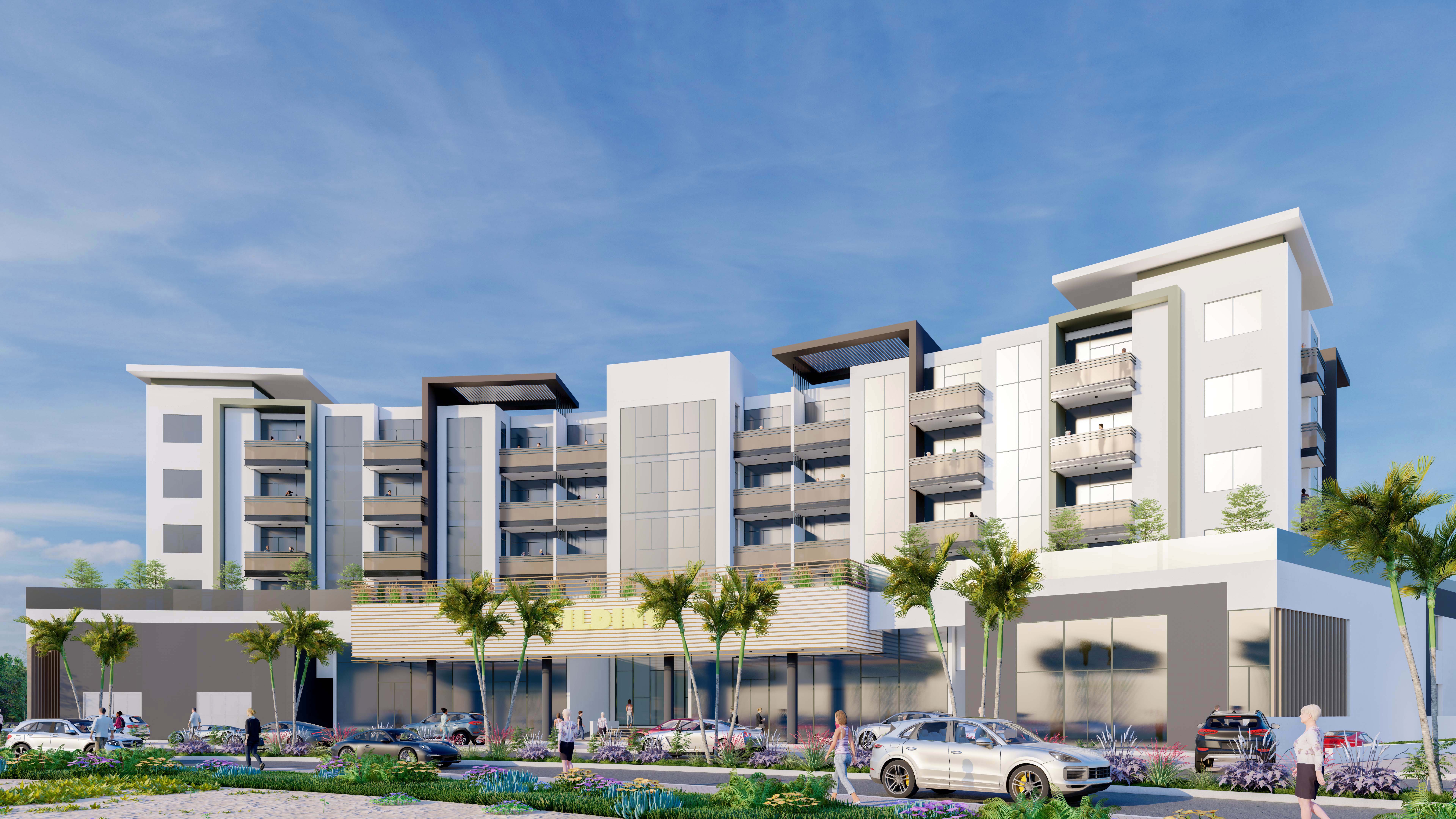 B+G+M+4+Roof Commercial+ Residential Building — Dubai South, Dubai, UAE